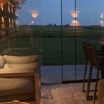 Plat dak met glaswanden 900x400cm type 'Bernke'