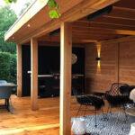 Overkapping met dubbele wanden 900x400cm type 'Jasper’