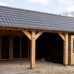 Zadeldak met schuur 800×400cm type 'Marren'