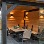 Luxe overkapping met schuur 650×300cm type 'Hilde'