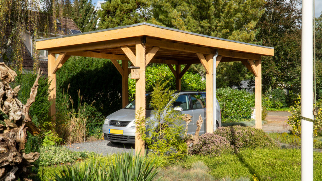 Douglas plat dak carport 600x300cm Doetinchem