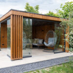 Douglas plat dak overkapping 400x400cm Utrechtse Heuvelrug