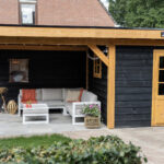 Plat Dak met Schuur 800x400cm