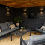 Overkapping met glazen schuifwanden 400x400cm type 'Ruud'