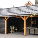 Luxe zadeldak met schuur 900x300cm