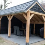 Douglas Drentse kapschuur met schuur 800x400cm Schoonebeek