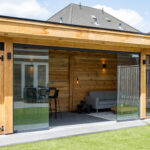 Douglas plat dak met schuur 800x300cm Getelo