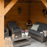 Overkapping met flex-fence 400x300cm type 'Lisa'