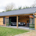 Drentse kapschuur met schuur 1600x450cm