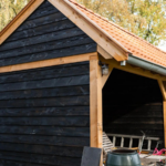 Douglas Drentse kapschuur met schuur 800x400cm Schoonebeek