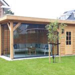 plat dak overkapping 6x3 met schuur