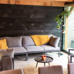 Plat dak overkapping met glaswanden 800×400cm type 'Steyn'