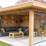 Plat dak met glazen schuifwanden 600x300cm type 'Michiel’