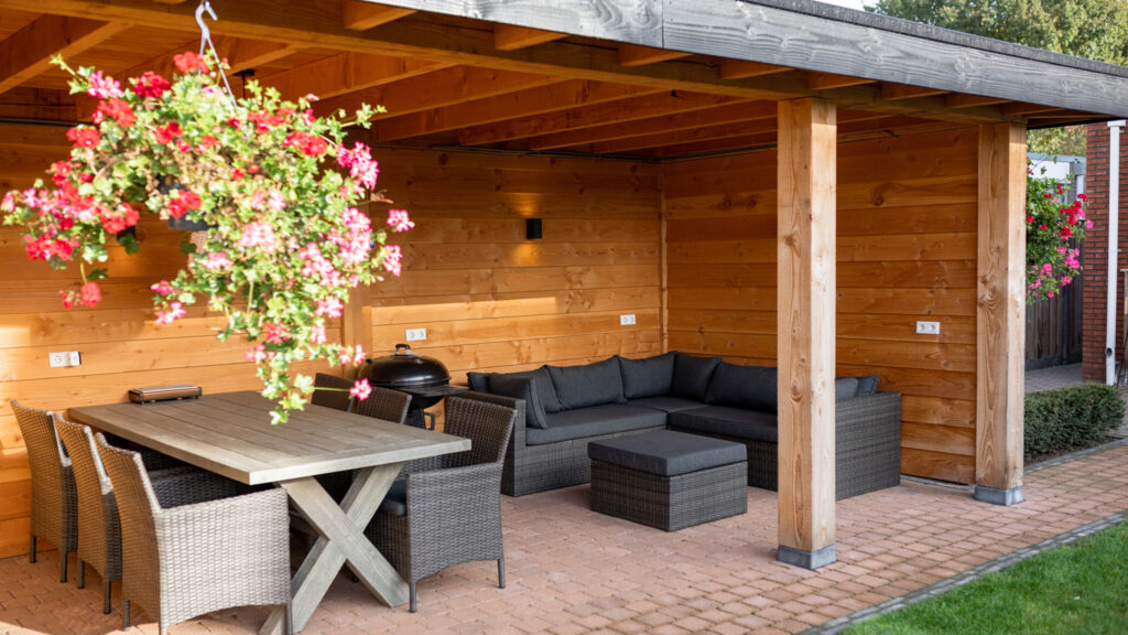 Douglas plat dak overkapping 600x300cm Sittard-Geleen