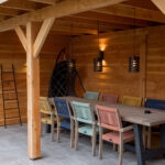 Douglas plat dak met schuur 800x300cm Getelo