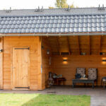 Douglas Twentse kapschuur met schuur 600x300cm Markelo