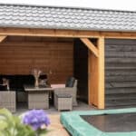 Zadeldak met garage 500x300cm