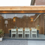 Plat dak overkapping 500x300cm type 'Karlijn'