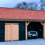 Drentse kapschuur met schuur 1000x500cm