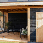 Douglas plat dak met schuur 500x300cm Schiermonnikoog