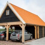 Zadeldak met schuur & carport 1200x600cm type 'Justus’