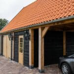 Zadeldak met schuur & carport 1200x600cm type 'Justus’