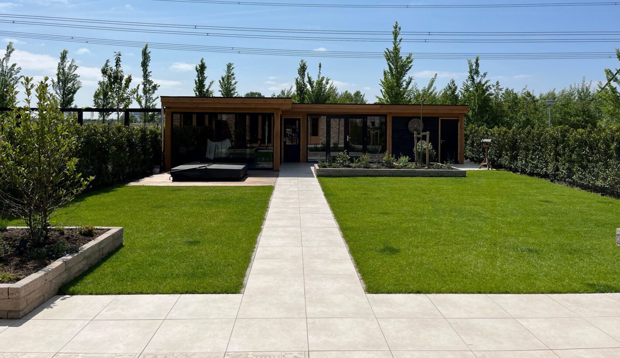 L-vorm overkapping 780x400cm + 820x400cm type 'Mart'