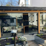 Overkapping met Steellook Glaswand 600x300cm