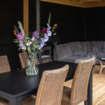 Luxe overkapping met glazen schuifwanden 800×400cm type 'Robert'