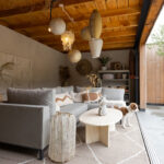 Overkapping met schuur 1200x350cm type 'Marjolein Bouhuijzen'