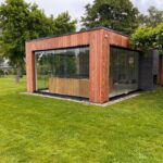 Plat dak overkapping 1000x500cm