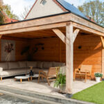 Douglas plat dak overkapping 500x400cm Waalwijk