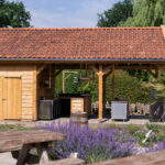 Douglas zadeldak met schuur 1000x300cm Koblenz