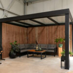 Aluminium Flatroof overkapping 430x380cm