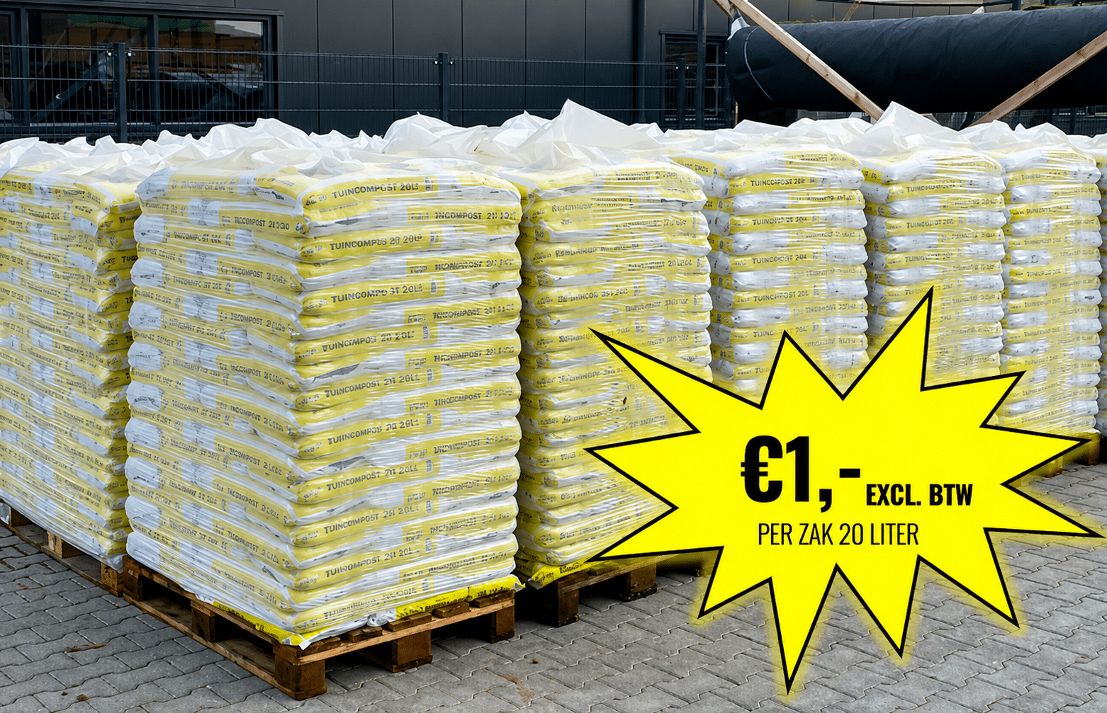 Potgrondaanbieding - 1 euro excl. BTW