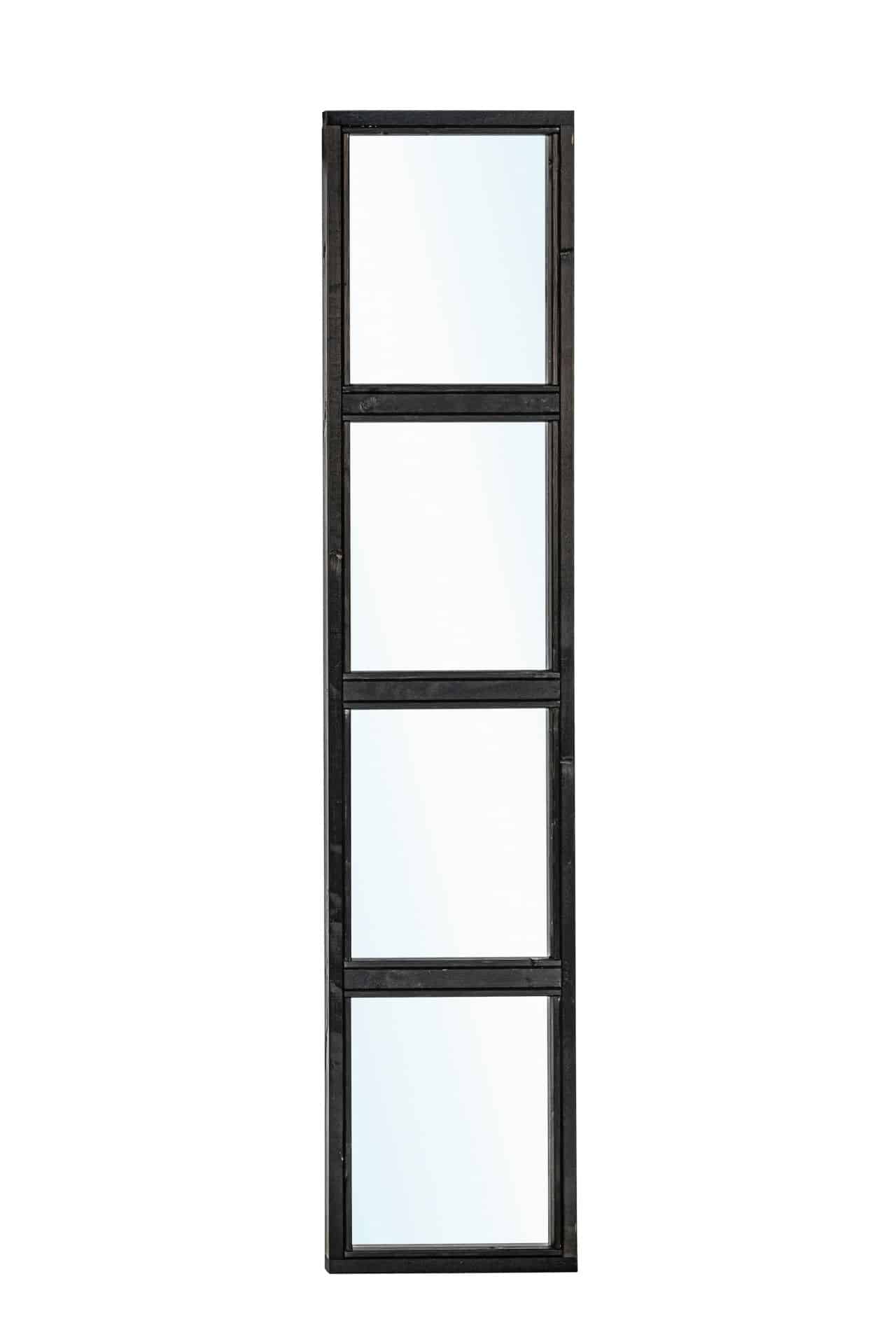 Glaswand modern ZWART enkel wandmodule B45xH210cm